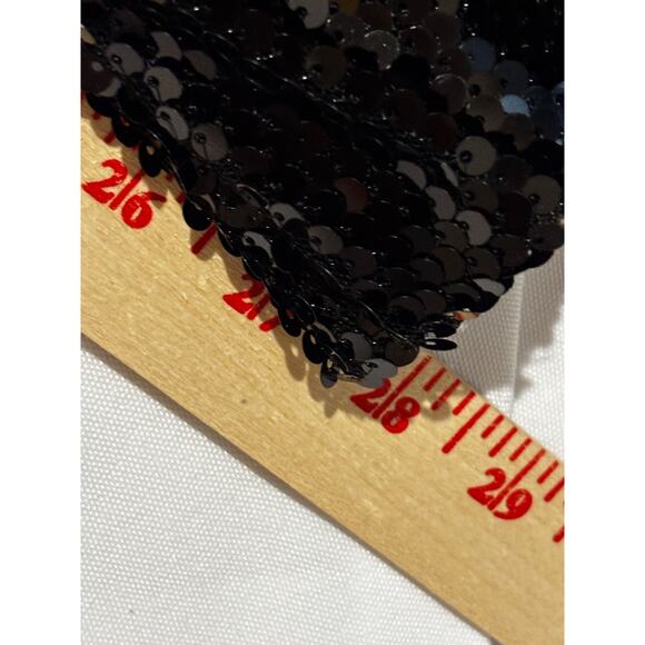 Anna Kaci CA Black Sequin Pants Sz XL Holiday Formal Cocktail Party Glam City - Picture 4 of 9